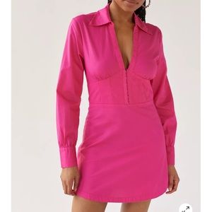 Urban Outfitters Phoebe Long Sleeve Mini Dress